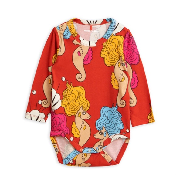Mini Rodini Other - New Mini Rodini Seahorse Bodysuit
